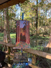 Load image into Gallery viewer, Beaver Pond - Northlake Nature Center, 12&quot; x 24&quot;, acrylic on cradled board