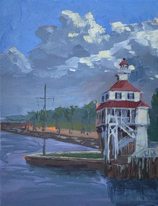 New Basin Canal Lighthouse, 11" x 14"