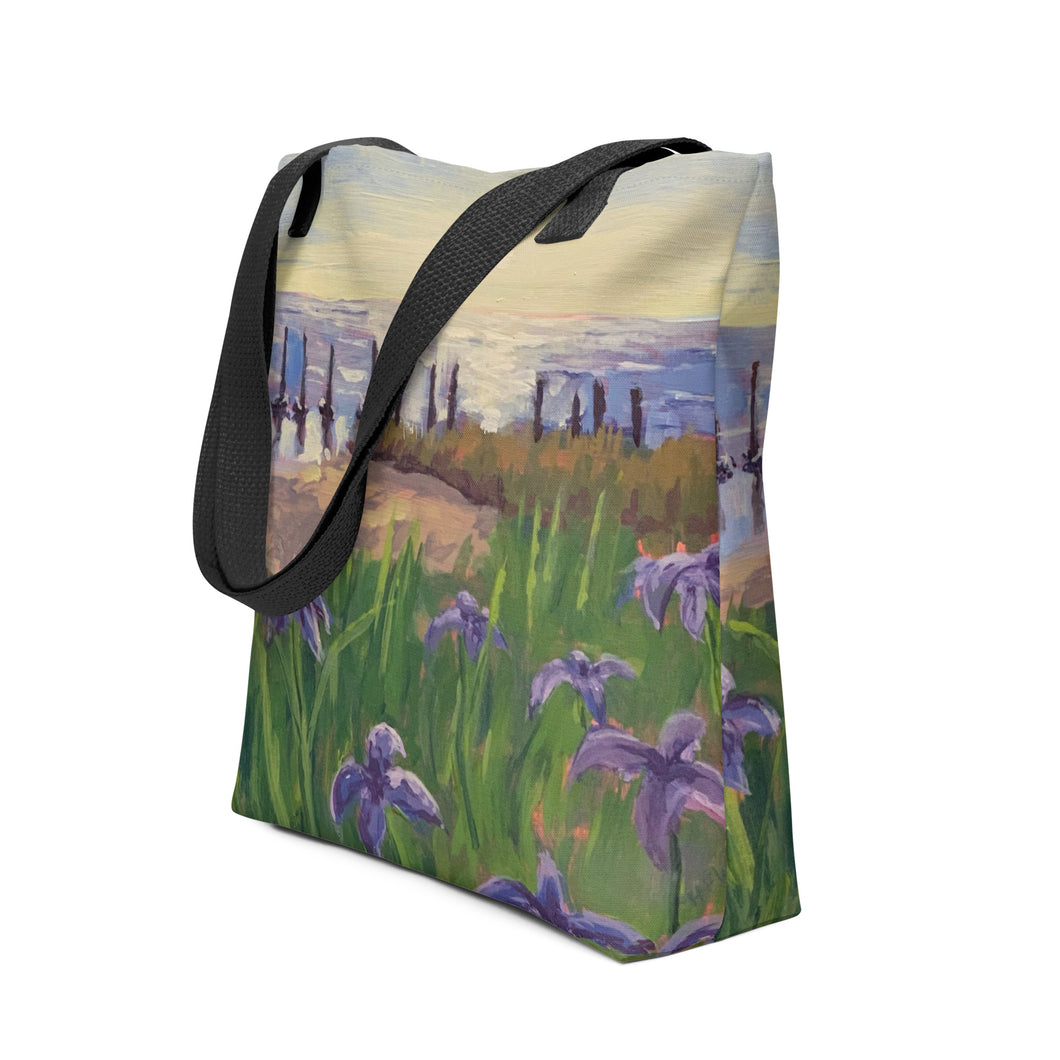 Fountainebleau Iris Tote Bag