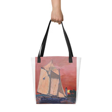 Load image into Gallery viewer, Madisonville Wooden Boat Fest Painting Tote bag