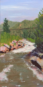 Colorado Rapids, 7" x 14", acrylic on canvas