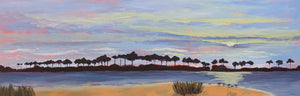 Ocean Springs - Late Evening, 12" x 36", acrylic on cradled board