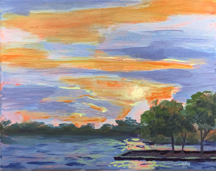 Lakefront Sunset, 8