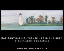 Load image into Gallery viewer, Madisonville Lighthouse - Cold and Grey